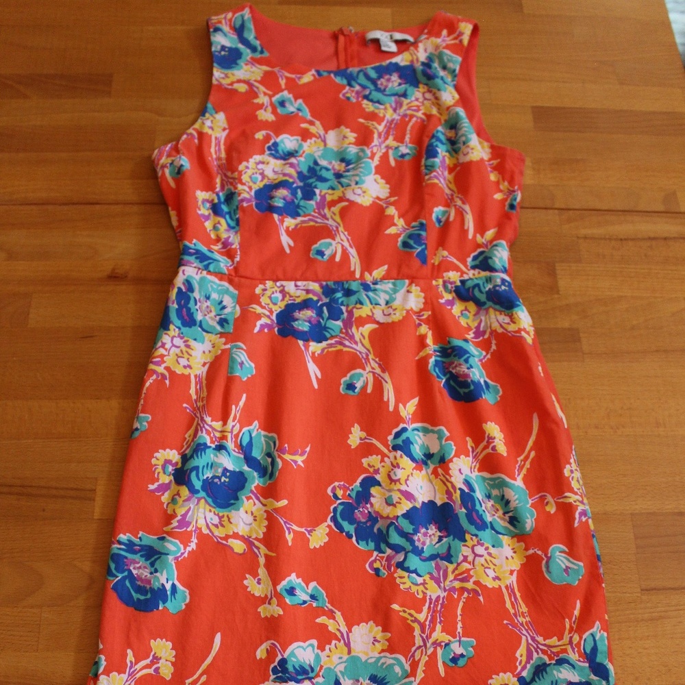 XXI Orange Flower Cocktail Dress